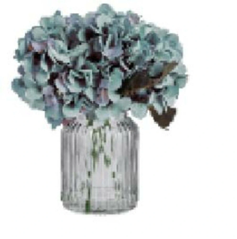 Écran Tactile HD Vase verre bleu h245cm