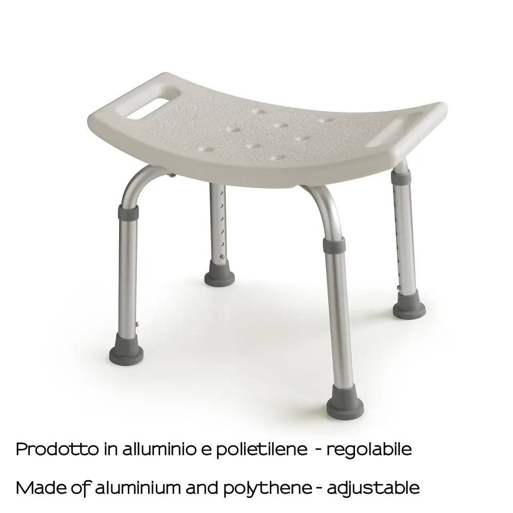 Organiseur avec Wi-Fi Tabouret réglable Gedy modèle Friend en aluminium et polyéthylène - blanc
