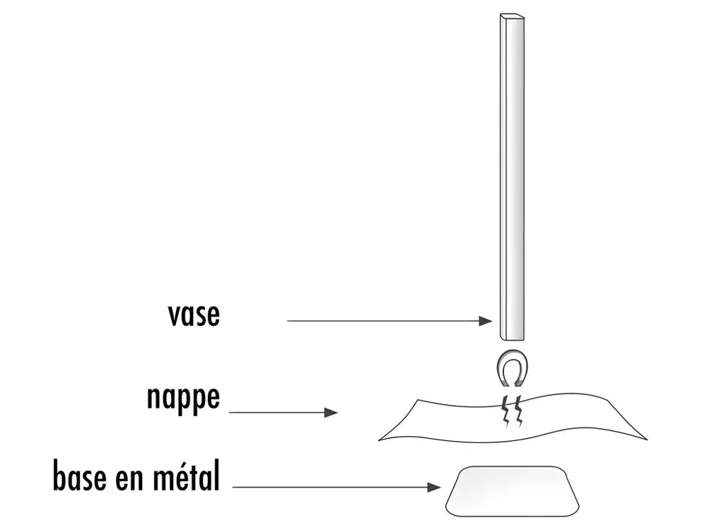 Organiseur Électronique Vases magnetiques Gris argent PA Design