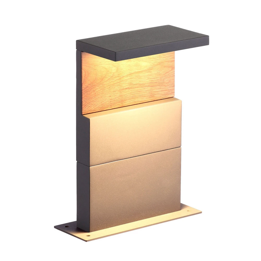 Potelet LED Ruka avec élément en bois, 35 cm | Agenda | Calculatrice |
