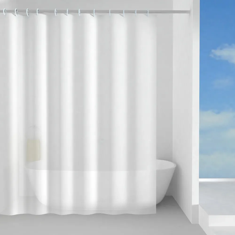 Tente de douche en Peva 180x200 cm modèle Basique de Gedy - Blanc
