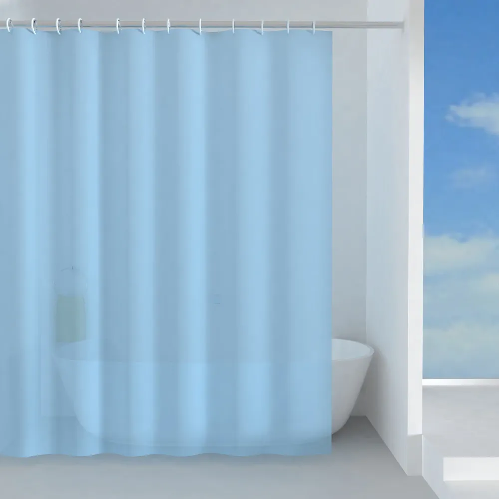 Tente de douche en Peva 180x200 cm modèle Essentiel de Gedy - Bleu azur