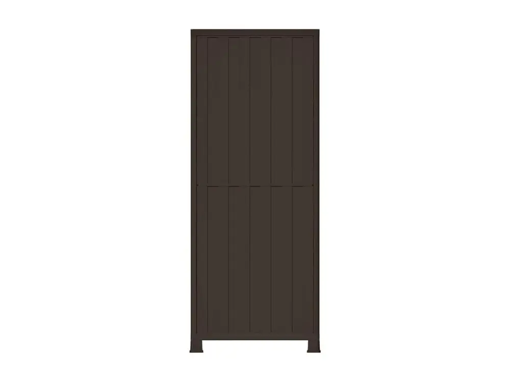 Armoire en plastique 68x39x171,5 cm Design de rotin | Livraison Rapide