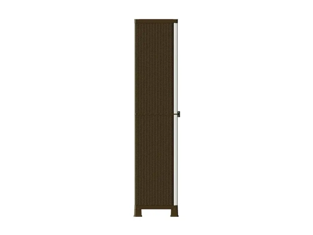 Armoire en plastique 68x39x171,5 cm Design de rotin | Livraison Rapide