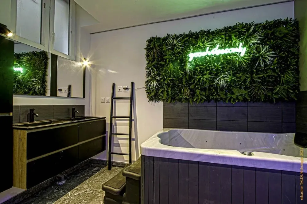 Cosyrouen Bali Jacuzzi Hammam avec Lames de Sécurité