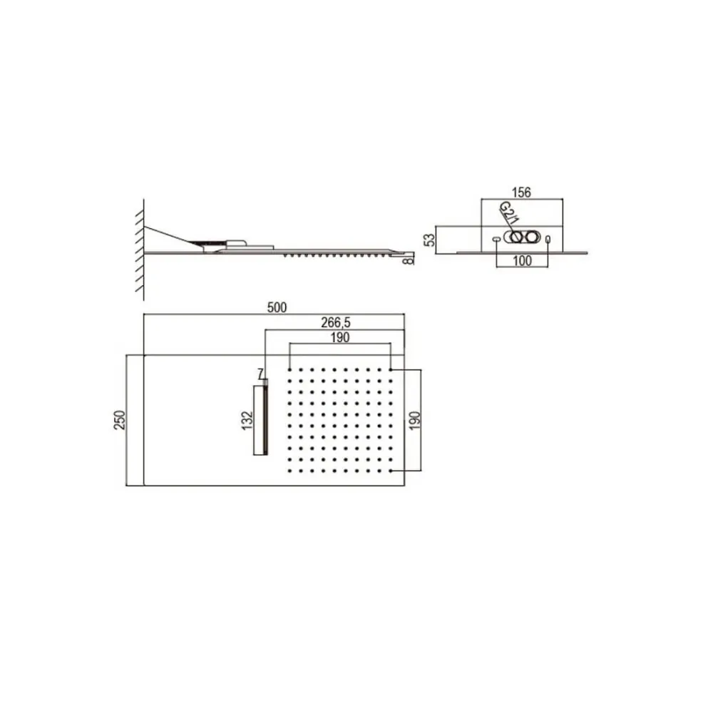 Gicleurs de douche Cascade Alimentation 220V