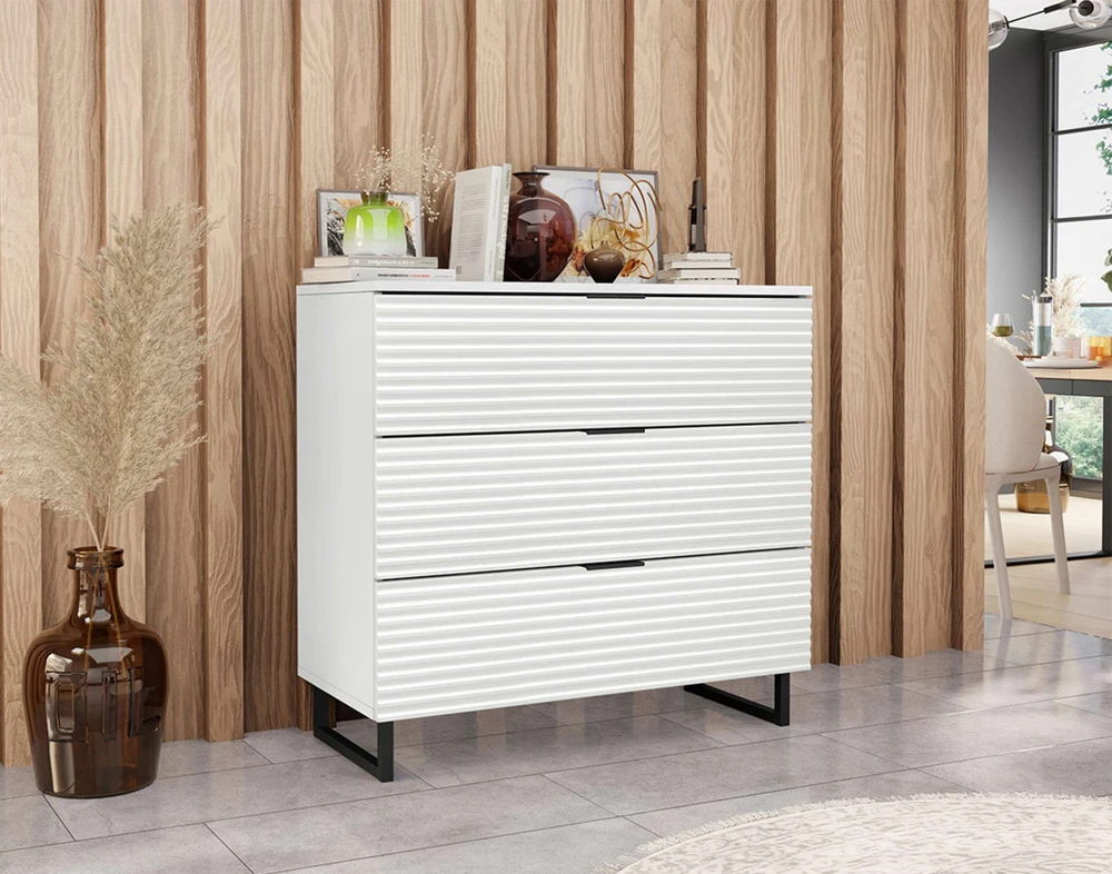 Professionnel Haute Performance Barbara - commode - blanc - 80 cm