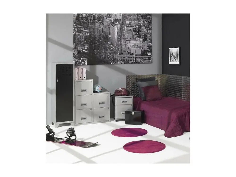 Professionnel Haute Performance Colonne de rangement en acier 3 grands tiroirs Alu