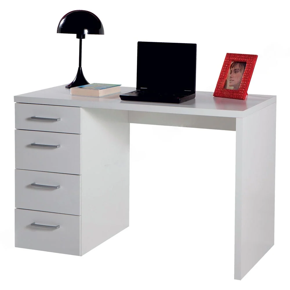 Relieuse à Chaud Bureau avec 4 tiroirs latéraux modèle Alimos - Blanc