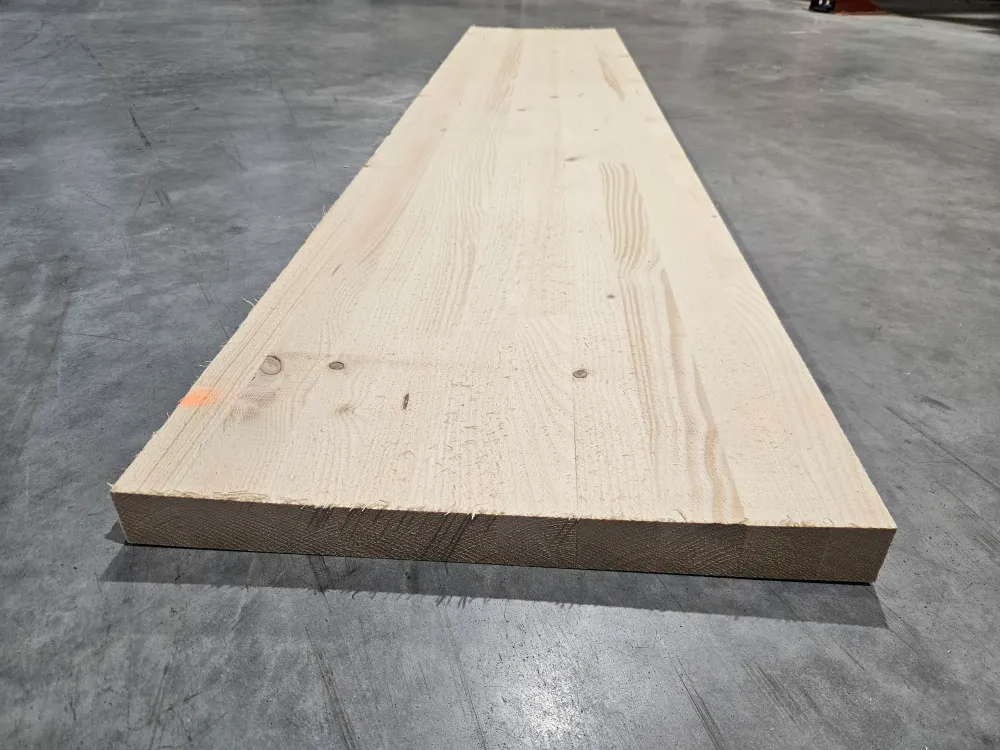 Plan de travail epicé lamellé collé - 2500 x 550 x 40 mm (brut de sciage) pour Étudiants