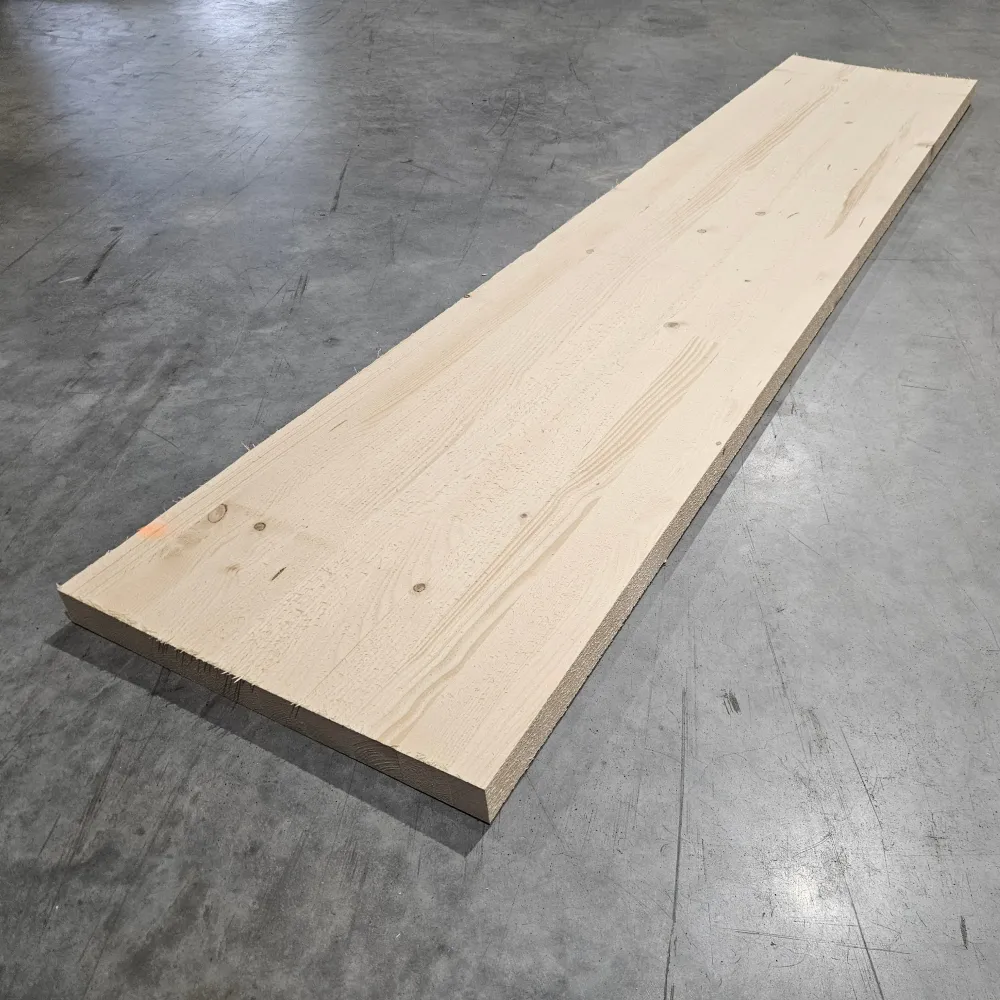 Plan de travail epicé lamellé collé - 2500 x 435 x 45 mm (brut de sciage) | Semainier | Fermeture aimantée