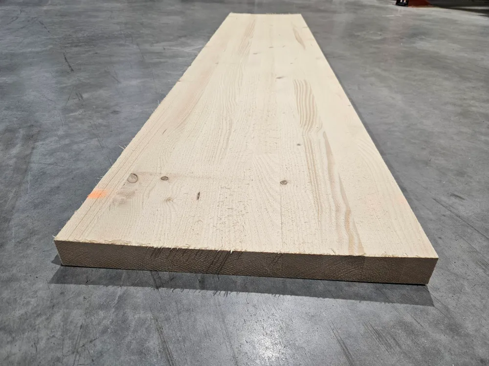 Plan de travail epicé lamellé collé - 2500 x 435 x 45 mm (brut de sciage) | Semainier | Fermeture aimantée