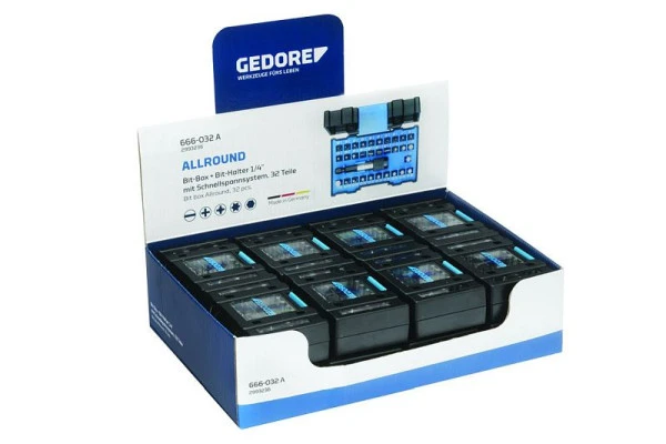 GEDORE Présentoir 16x Boîte à embouts Allround 3000052 magasiner à bas prix Couleur assortie au bureau