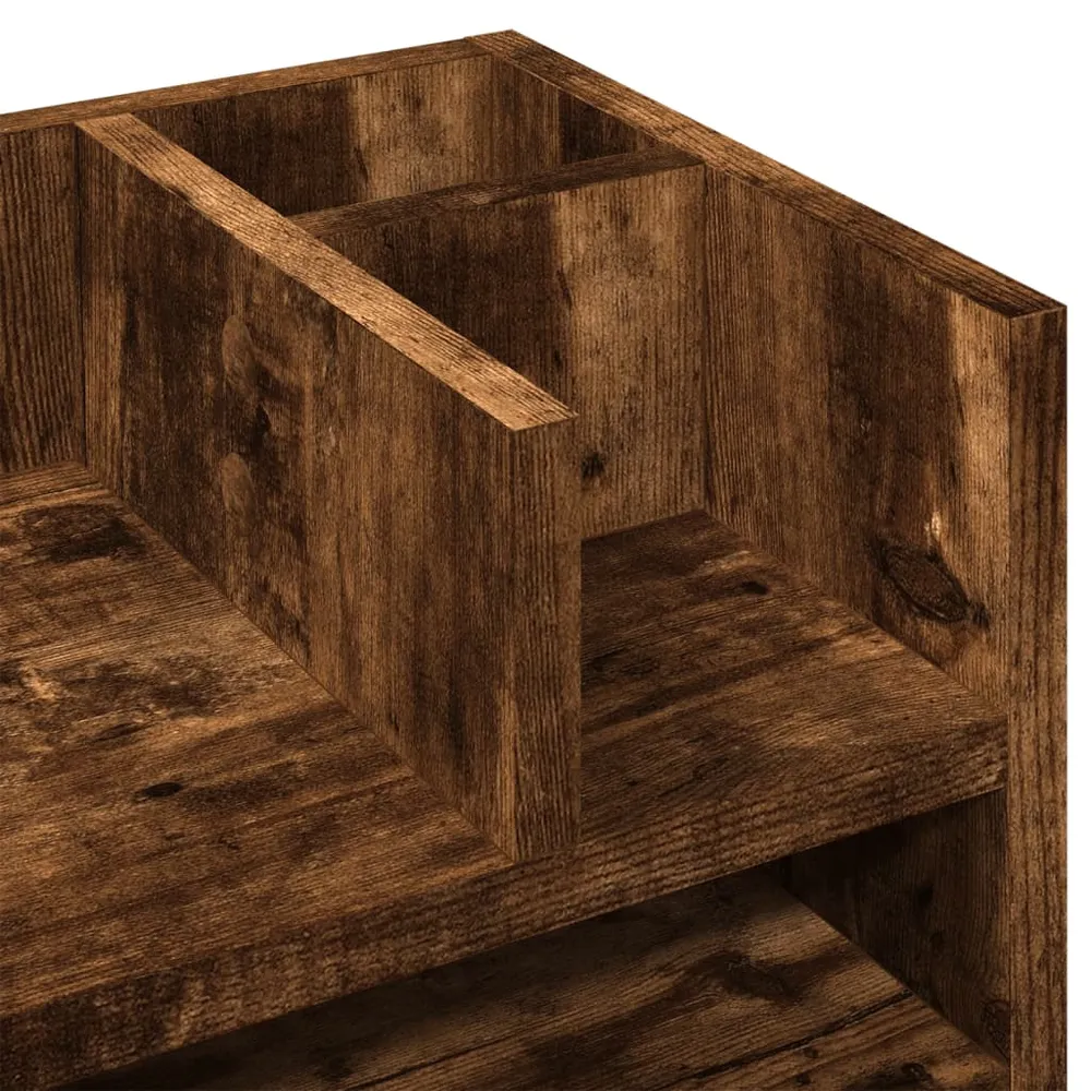 Organisateur armoire de bureau 44,5 x 24 x 25 cm bois ingénierie Chêne fumé 02_0043568 en Plastique ABS