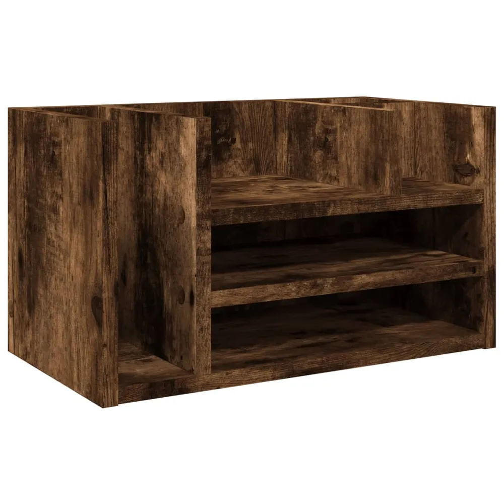 Organisateur armoire de bureau 44,5 x 24 x 25 cm bois ingénierie Chêne fumé 02_0043568 avec Ventouses