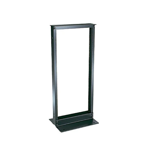 2-Post Noir jais Aluminum 24RU Rack R2P48