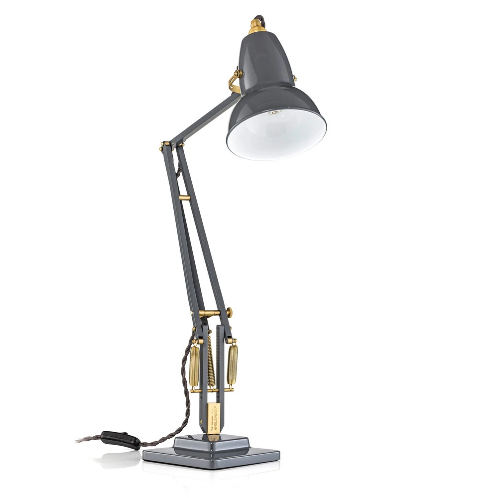 Anglepoise édit 1227 Brass lampe poser grise