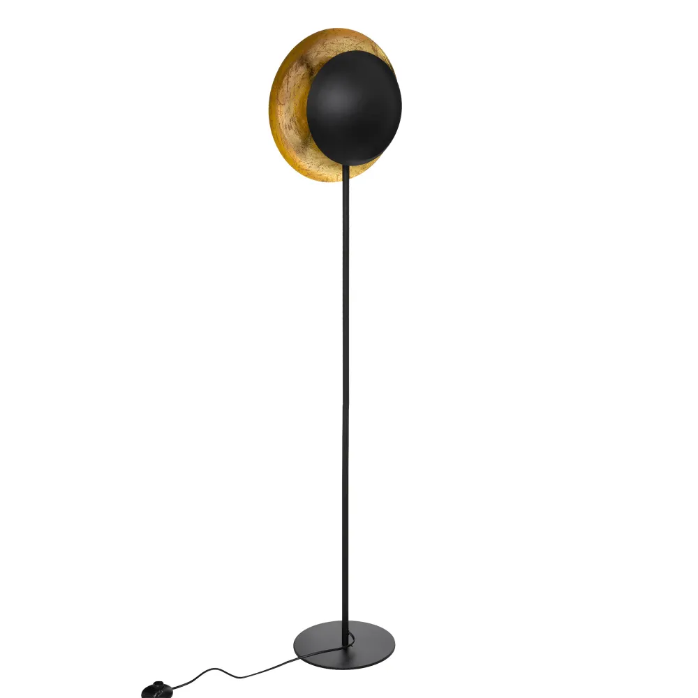 Atmosphera Estee Straight Floor Lamp Noir jais