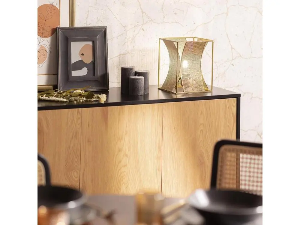 Bureau avec rangement Ledkia Lampe à Poser Métal Auro Doré