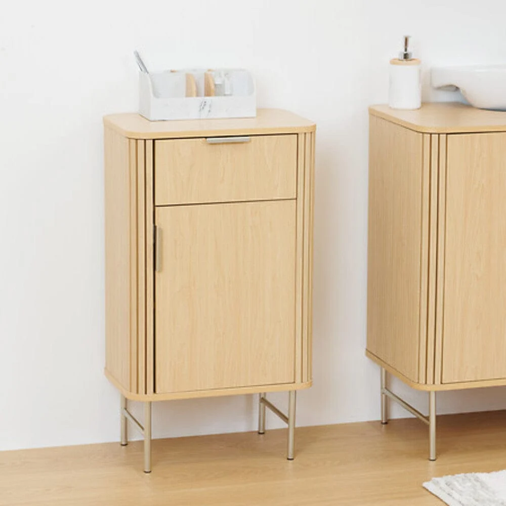 Bureau avec rangement Meuble bas Liora design actuel et fonctionnel