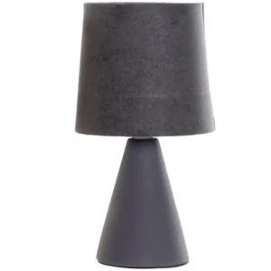 Bureau à caisson Lampe en Grès Gris profond 25 cm