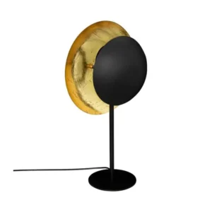 Bureau compact Lampe à poser en métal Doré et Noir H 57 cm