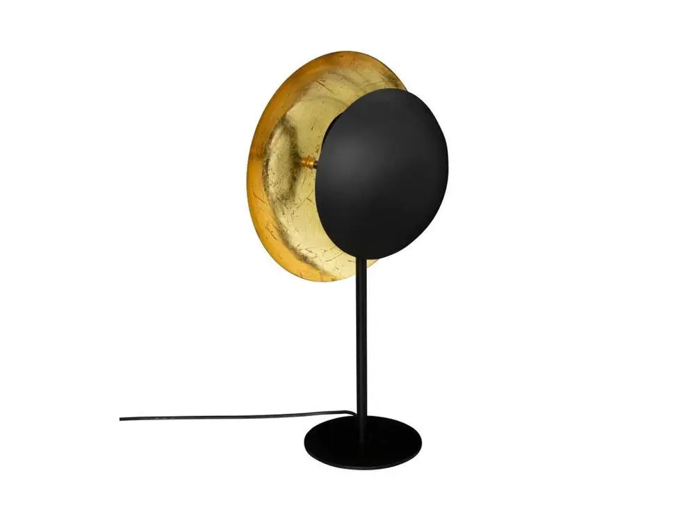 Bureau compact Lampe à poser en métal Doré et Noir H 57 cm