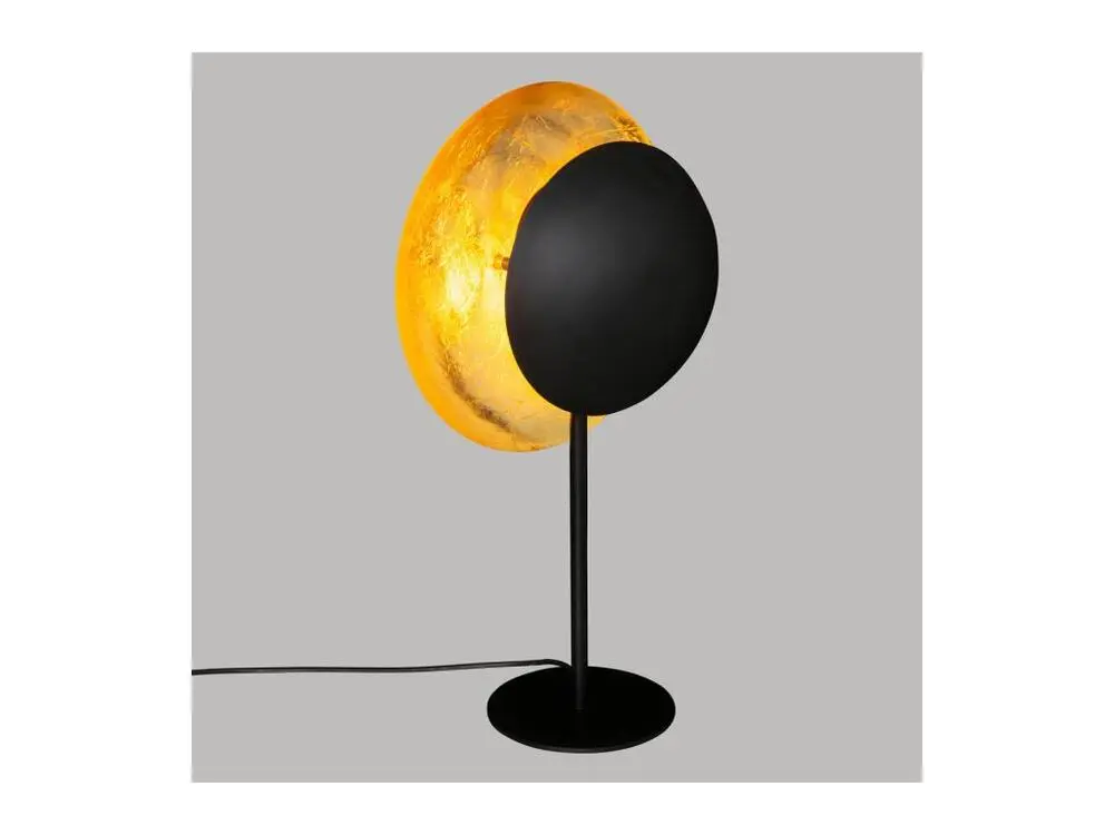 Bureau compact Lampe à poser en métal Doré et Noir H 57 cm