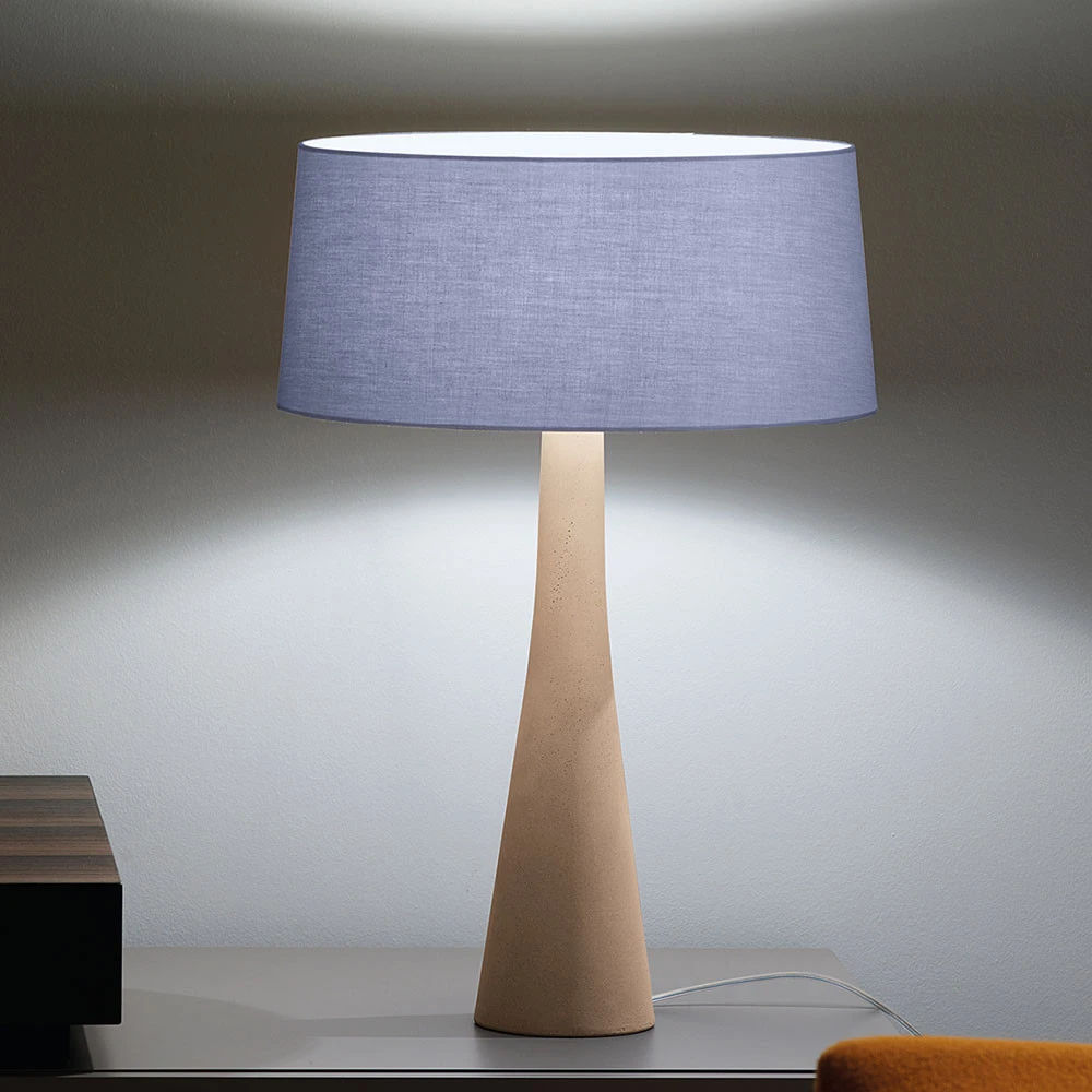 Bureau compact Modo Luce Aura lampe à poser beige/bleue