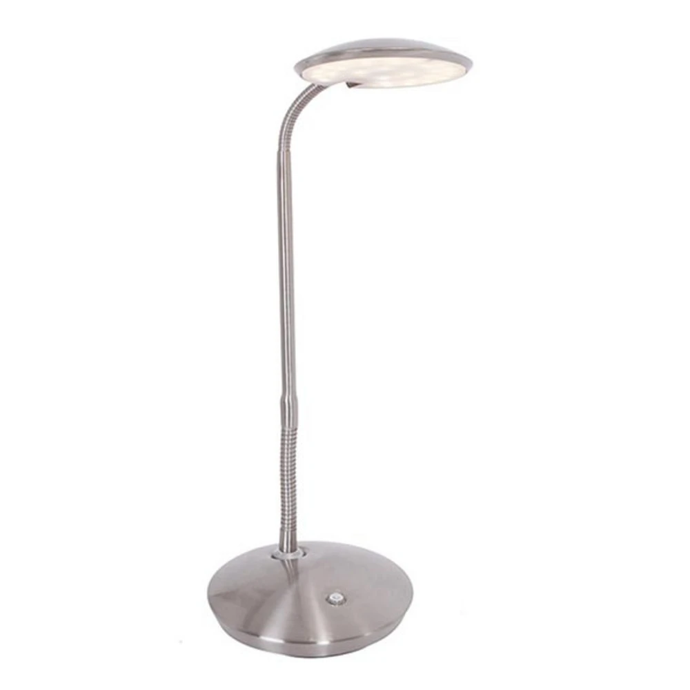 Bureau compact Zenith - Lampe à poser LED dimmable, acier