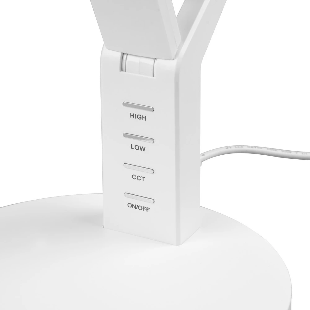 Bureau d'angle Lampe à poser LED Ava dimmable, blanche