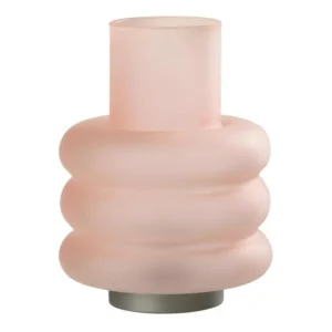 Bureau d'angle Lampe à Poser Led "Anneaux" 24cm Rose