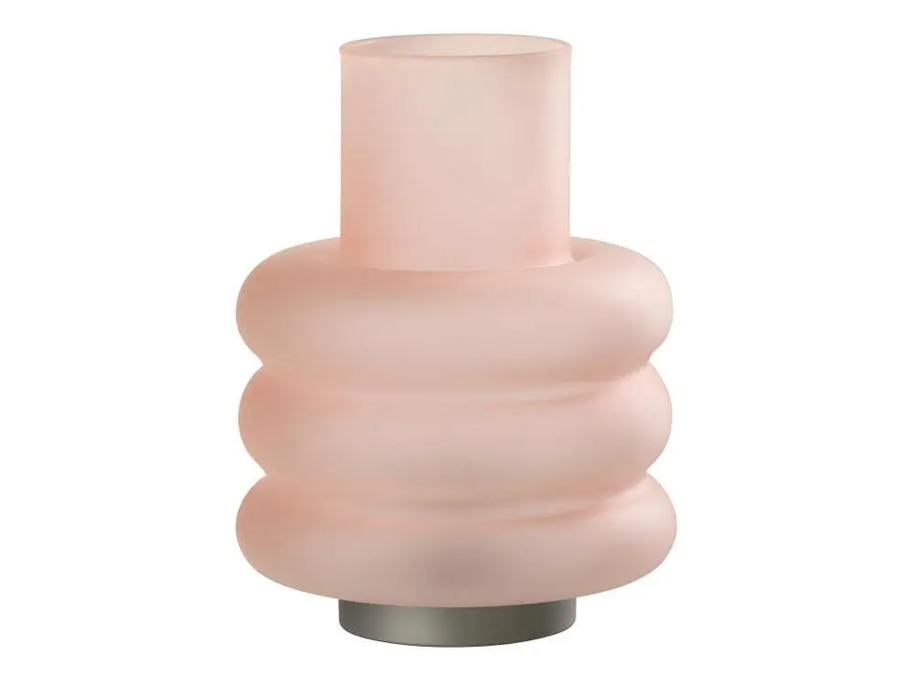 Bureau d'angle Lampe à Poser Led "Anneaux" 24cm Rose