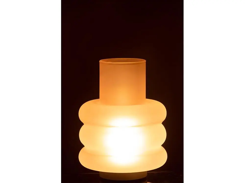 Bureau d'angle Lampe à Poser Led "Anneaux" 24cm Rose