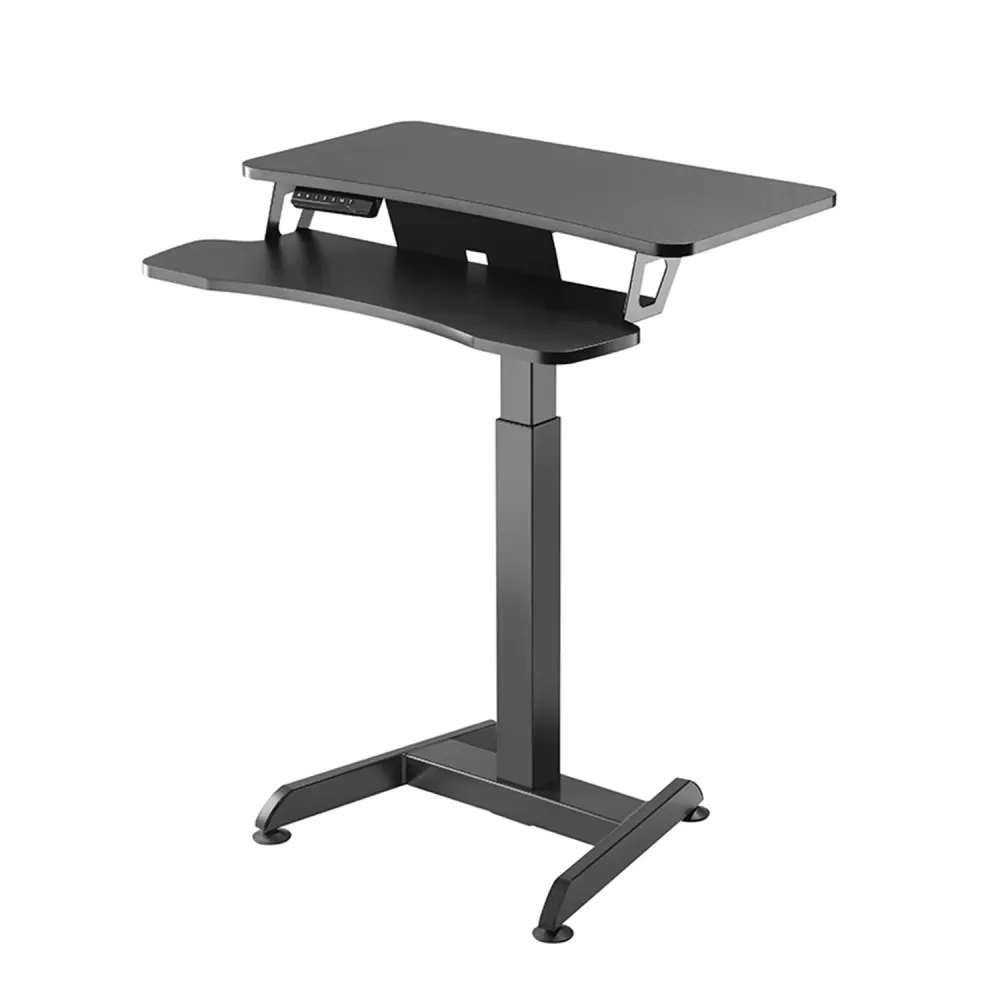 Bureau exécutif Bureau compact Maclean MC-835, hauteur réglable électrique 72 -122 cm max. Poste de travail assis-debout a...