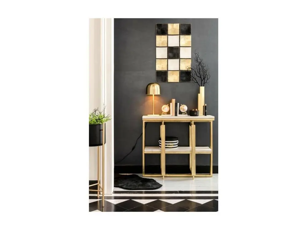 Bureau exécutif Lampe à Poser Design "Queen" 49cm Or