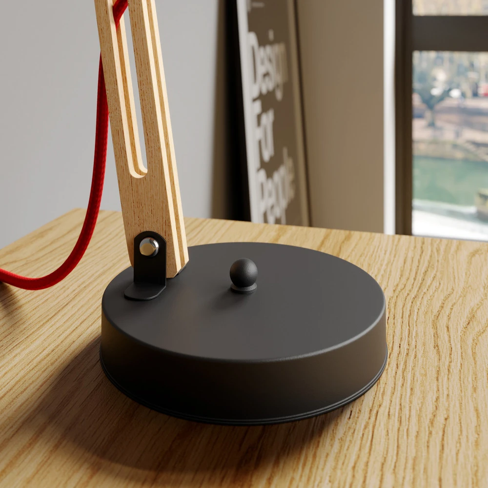 Bureau exécutif Lampe à poser Skansen réglable, noire