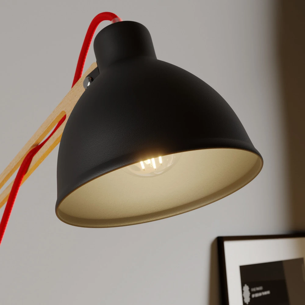 Bureau exécutif Lampe à poser Skansen réglable, noire