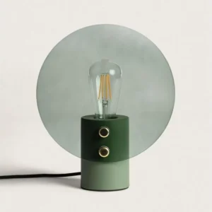 Bureau exécutif Ledkia Lampe à Poser Métal et Verre Katia