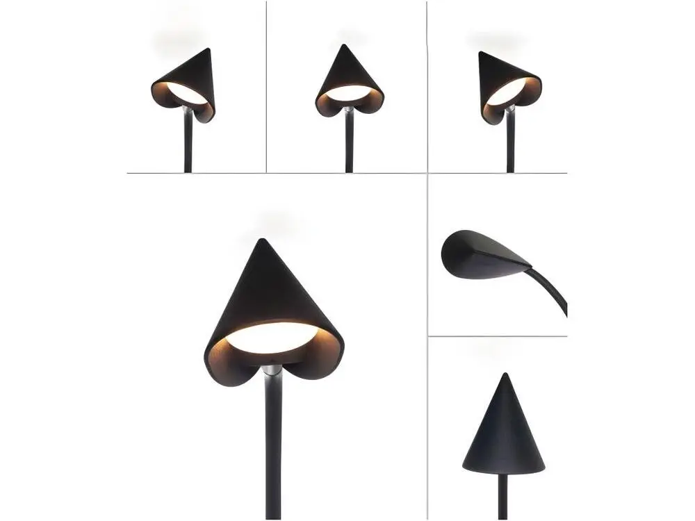 Bureau LED 8.5w CAPPUCCINA noir MANTRA Dimensions 160x80 cm