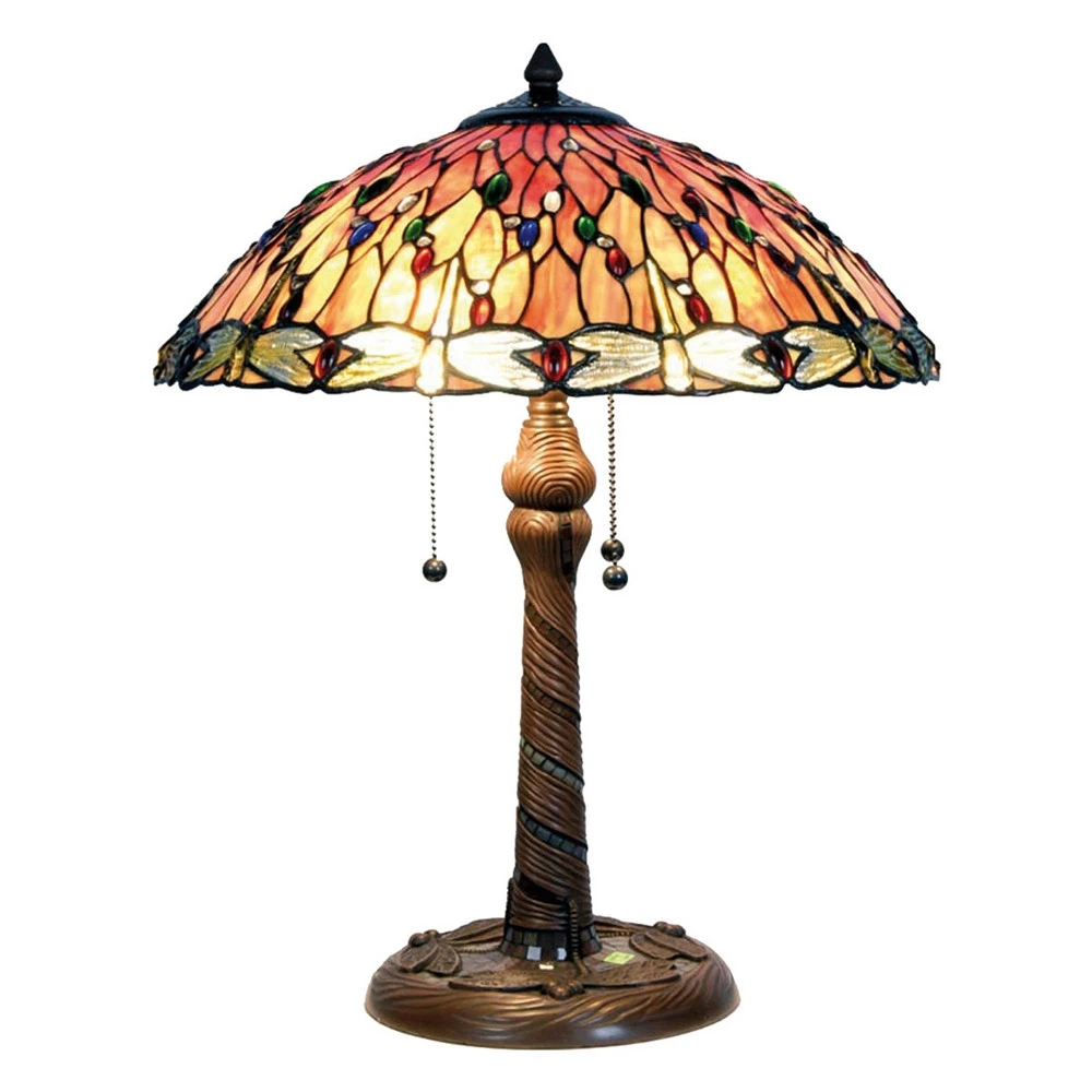 Bureau réglable en hauteur Lampe à poser Bella style Tiffany