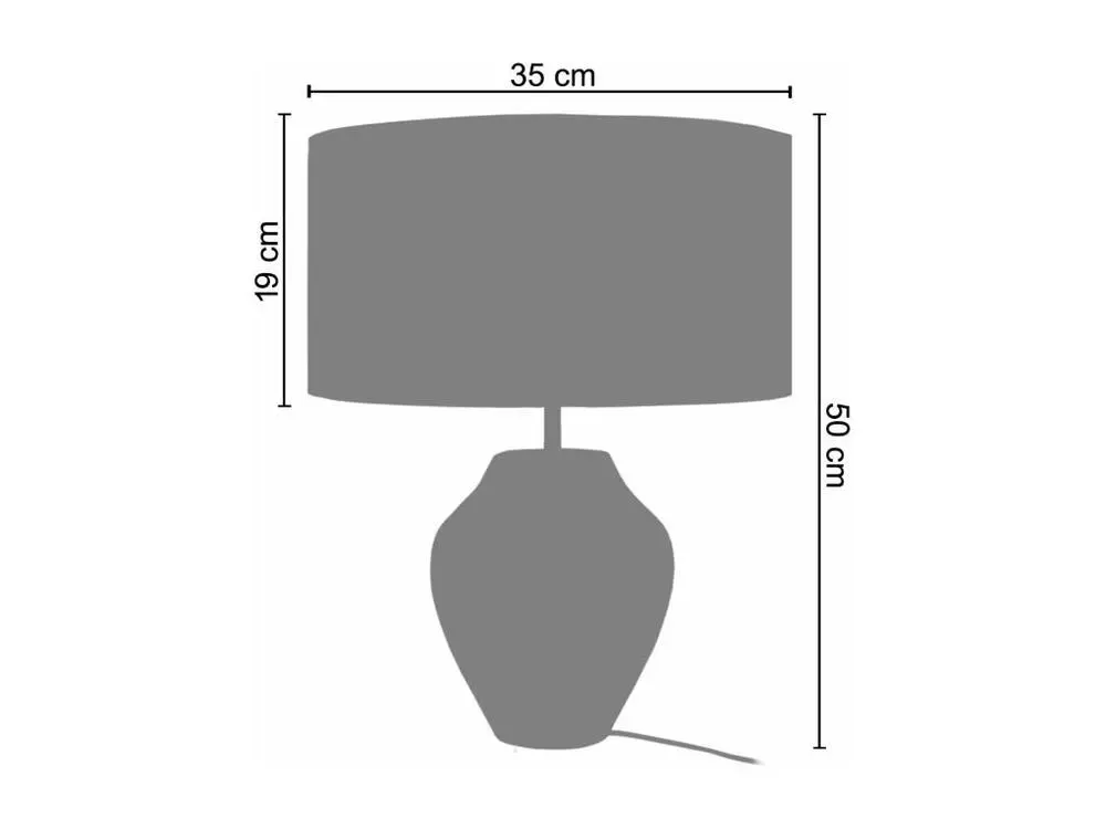 Bureau réglable en hauteur VASE - Lampe poser vase verre fumé et blanc