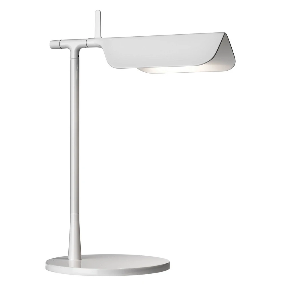 FLOS Tab lampe à poser LED, blanche avec tablette coulissante pour clavier