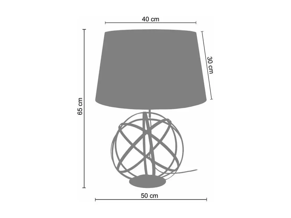 GLOBE JUNON - Lampe poser globe métal noir et blanc | Assemblage Facile et Rapide