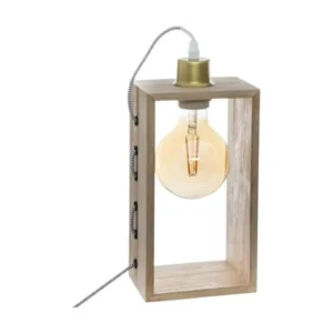 Lampe design et originale en Bois H 28 cm Dimensions 160x80 cm