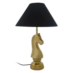Lampe à Poser Classique "Shah" 62cm Noir & Or