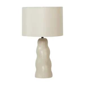 Lampe à poser en céramique crème VILAR