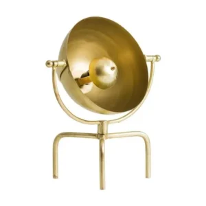Lampe à poser métal doré Sadok pour espace ouvert