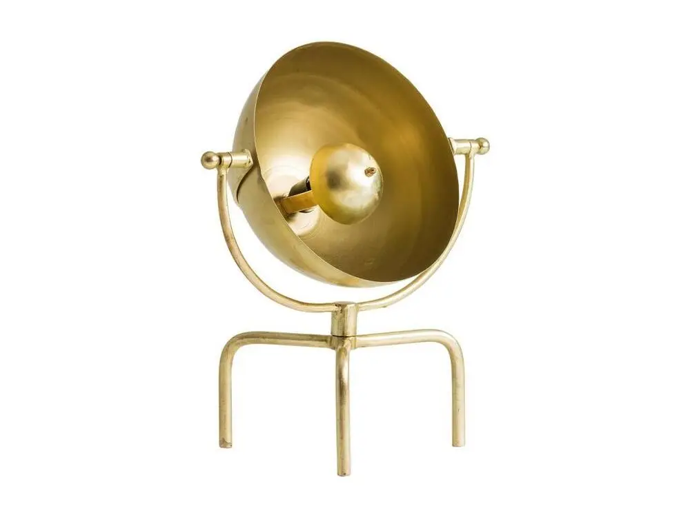 Lampe à poser métal doré Sadok pour espace ouvert