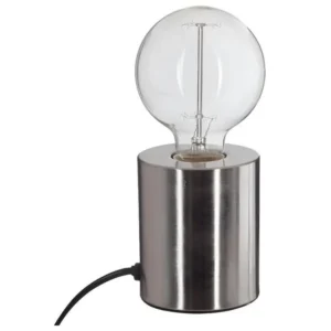 Lampe Socle en métal Argent H 10.5 cm Dimensions 160x80 cm